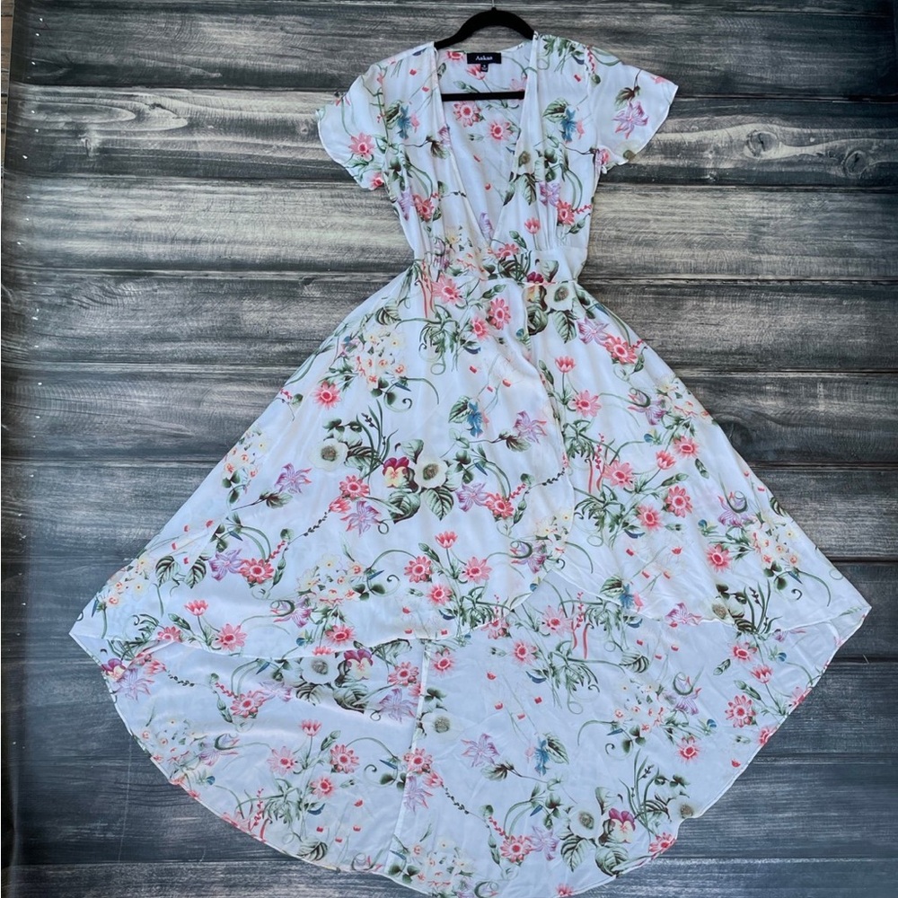 Aakaa Floral High/Low Dress size Small